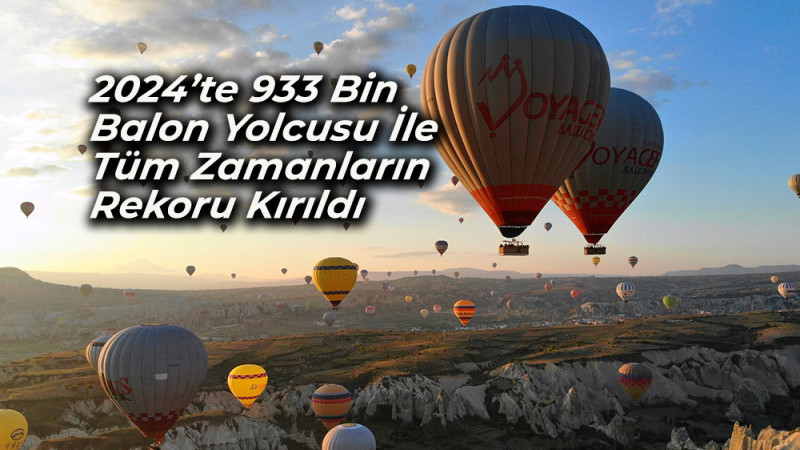 2024’te 933 Bin  Balon Yolcusu İle  Tüm Zamanların  Rekoru Kırıldı 