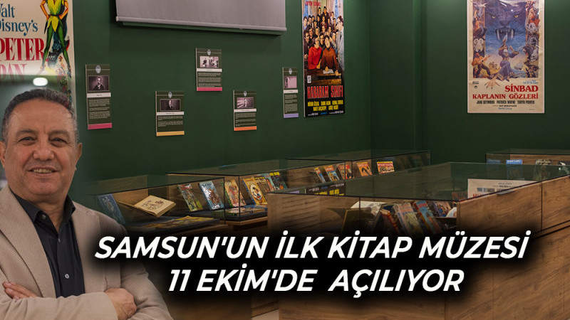 Samsun'un İlk Kitap Müzesi 11 Ekim'de Açılıyor