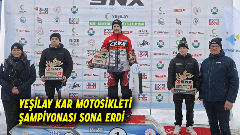 YEŞİLAY Kar Motosikleti Şampiyonası Sona Erdi