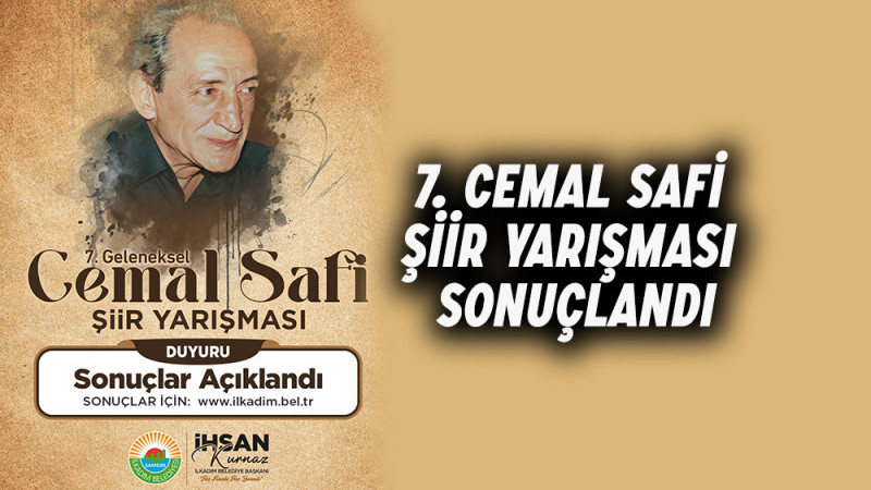 7. Cemal Safi Şiir Yarışması Sonuçlandı