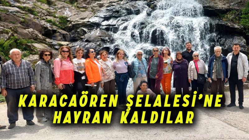 Karacaören Şelalesi’ne Hayran Kaldılar