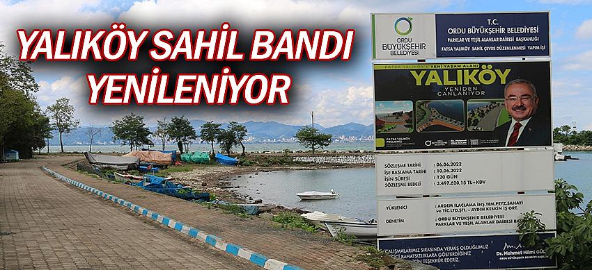 Yalıköy Sahil Bandı  Yenileniyor