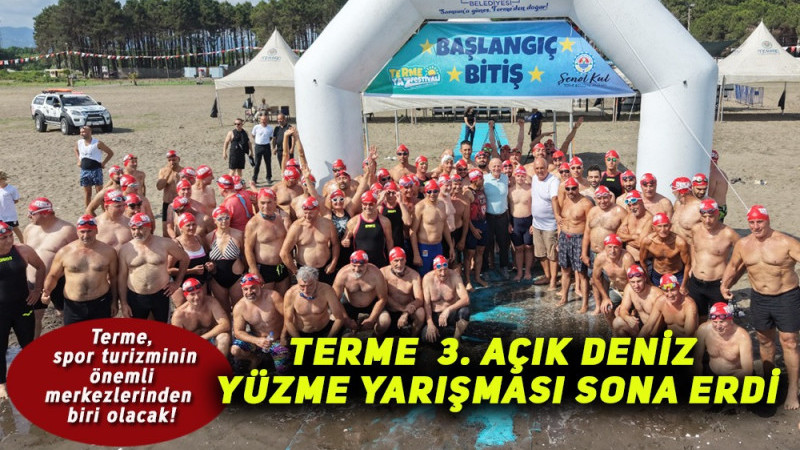 Terme 3. Açık Deniz Yüzme Yarışması Sona Erdi
