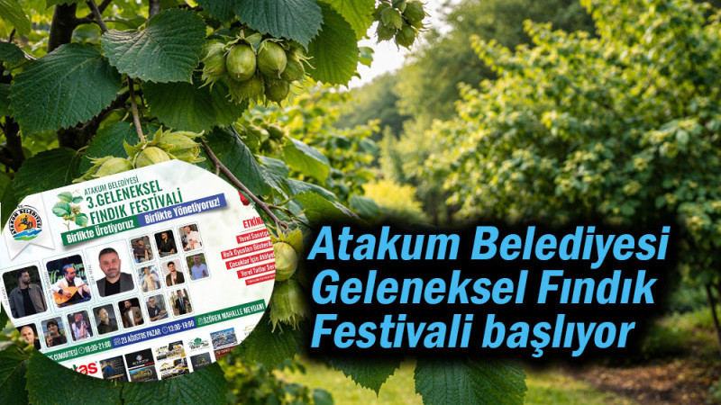 Atakum Belediyesi Geleneksel Fındık Festivali Başlıyor