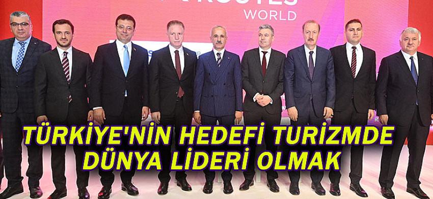 TÜRKİYE'NİN HEDEFİ TURİZMDE DÜNYA LİDERİ OLMAK